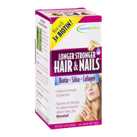 Applied Nutrition Longer Stronger Hair & Nails Dietary Supplement Liquid Soft-Gels - 60 CT