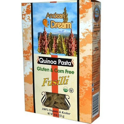 Andean Dream Quinoa and Corn Fusilli Pasta, 8-Ounce