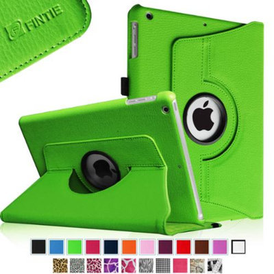 Fintie Rotating Stand Case Cover with Auto Sleep / Wake Feature for iPad Air / iPad 5 (5th Generation), Green