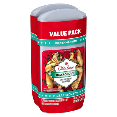 Old Spice Wild Collection Bearglove Invisible Solid Twin Pack 5.2 Oz