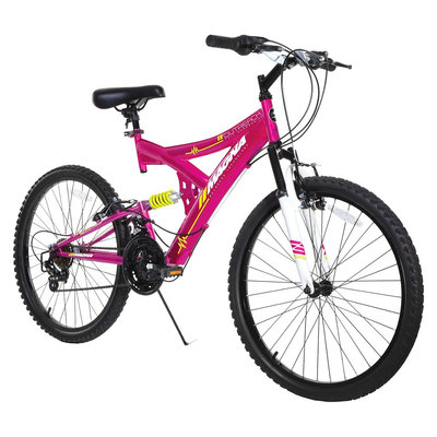Girl's Magna Outreach Full Suspension Mountain Bike - Pink (24