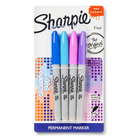 Sharpie Fine Tip Permanent Marker in Assorted Colors - 4ct