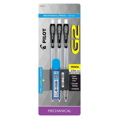 Pilot G2 No. 2 Mechanical Pencil 0.5mm - 3ct