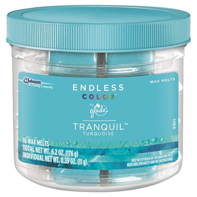 S.c. Johnson Glade Endless Color Tranquil Turquoise Wax Melts 16 ct, 6.2 oz