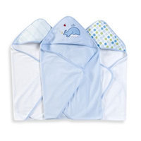 Spasilk Hooded Towels (Pack of 3) - Whale