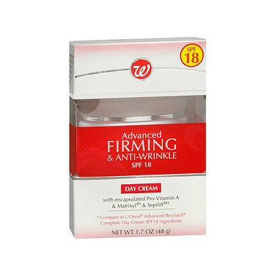 Walgreens Advanced Firming and Anti-Wrinkle Day Cream SPF 18