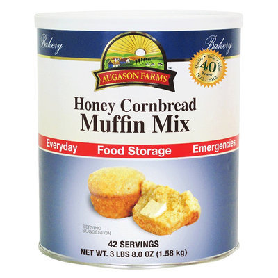 Augason Farms Emergency Food Honey Cornbread Muffin Mix 56 oz