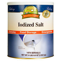 Augason Farms Emergency Food Iodized Salt 104 oz