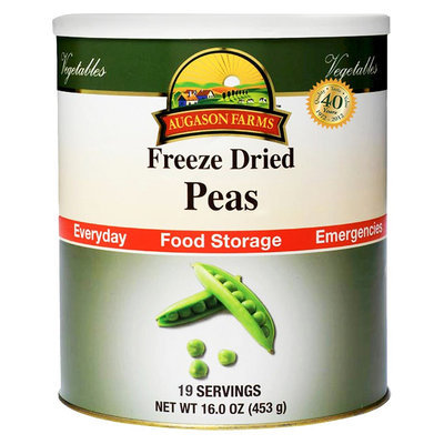 Augason Farms Emergency Food Freeze-Dried Peas, 16 oz
