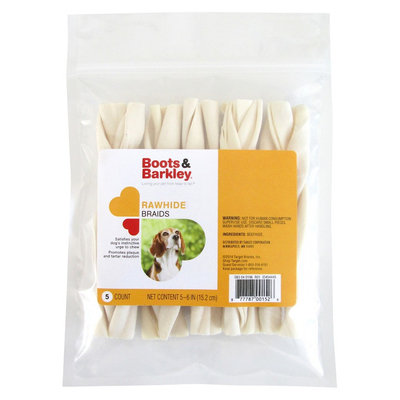 Boots & Barkley Rawhides And Bones 5 Count Natural