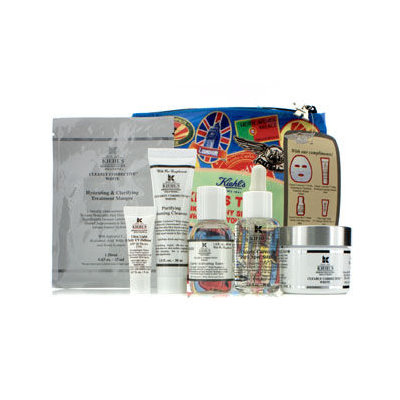 Kiehl's Clearly Corrective White Set: Clarifying Cream + Toner + Cleanser + Masque