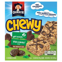 Quaker® Chewy Girl Scouts Granola Bars Thin Mints Flavor