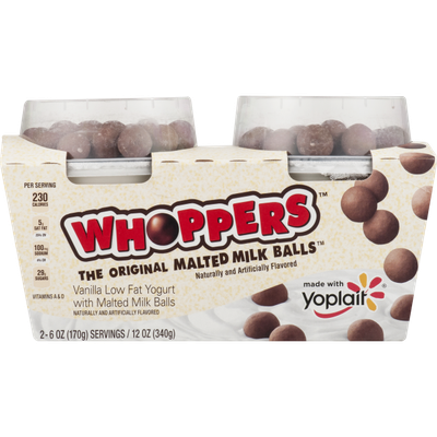 Yoplait® Vanilla Low Fat Yogurt With Whoppers Malted Milk Balls