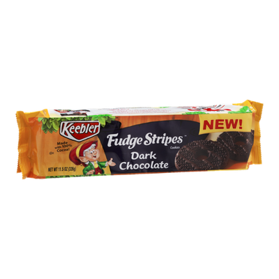 Keebler Fudge Stripes Cookies Dark Chocolate