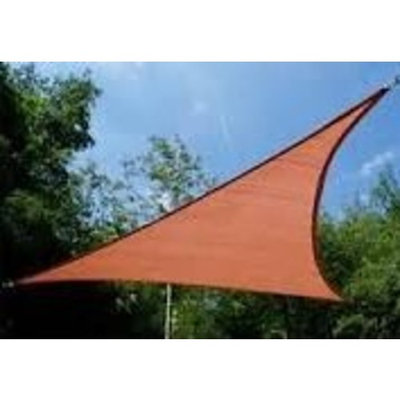 Us Shade Sail San Diego Shade Sail 12' Triangle - Terracotta Rust