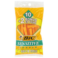 BIC Sensitive Single Blade Shaver, 10 ct