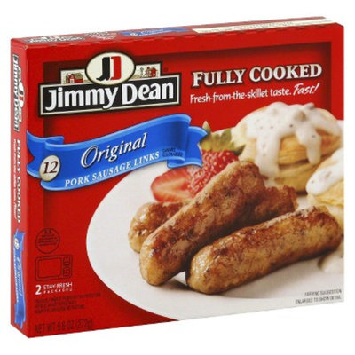 Jimmy Dean Fully Cooked Original Pork Sausage Links 12 ct