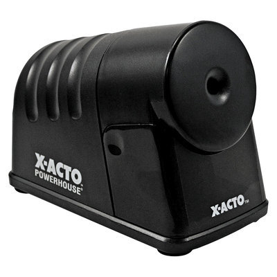 X-ACTO PowerHouse Desktop Electric Pencil Sharpener, Black