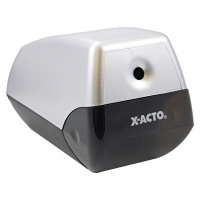 X-ACTO - Model 1900 Desktop Electric Pencil Sharpener - Silver/Black