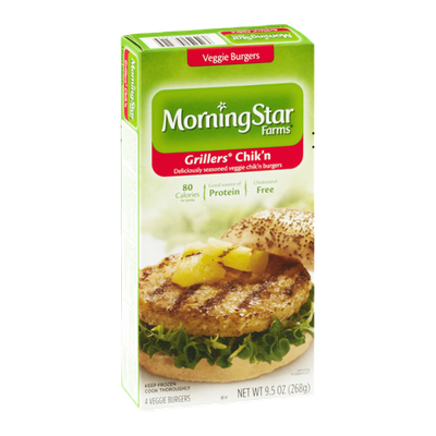 MorningStar Farms Grillers Chik'n Veggie Burger - 4 CT