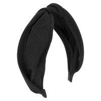 Women's Cotton Twist Top Retro Headband - Black