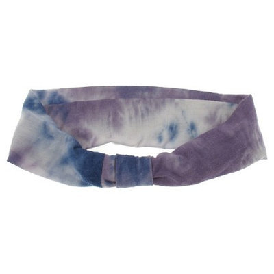 Women's Tie Dye Jersey Cinch Head Wrap - Purple