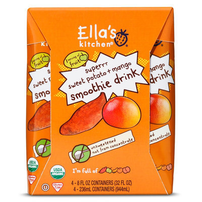 The Hain Celestial Group Inc. Ella's Kitchen Veggie Juice - Apple, Carrot, & Apricot 8oz 4pk