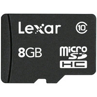 Lexar 8-GB Micro Sdhc - Black (SDM8GBABT)
