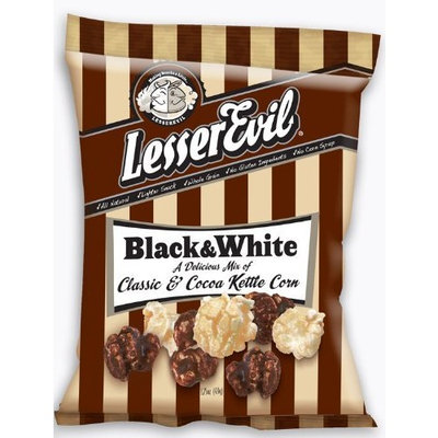 LesserEvil Black & White Kettle Corn, 1.75-Ounce Bags (Pack of 24)