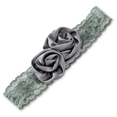 Tevolio Girls' Flower Headwrap - Cement 6-14