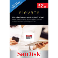 SanDisk 32GB MicroSD Memory Card - Red/Grey (Sdsdqup-032G-T46)