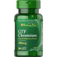 Puritan's Pride GTF Chromium 200 mcg-100 Tablets