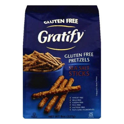 Gratify Pretzel Sticks Gluten Free Sea Salt 8 oz