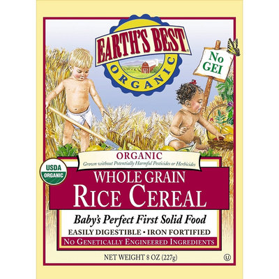Earths Best Earth's Best Rice Cereal - 8oz (3 Pack)
