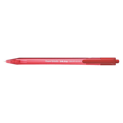 Paper-mate Paper Mate InkJoy 100RT Retractable Ballpoint Pen,1.0mm, Red Ink, Dozen