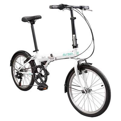 Durban Bay 6 Six Speed Folding Bike - White