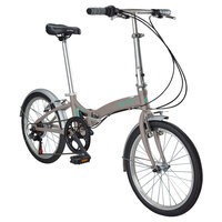 Durban Metro 6 Speed Folding Bike - Wine