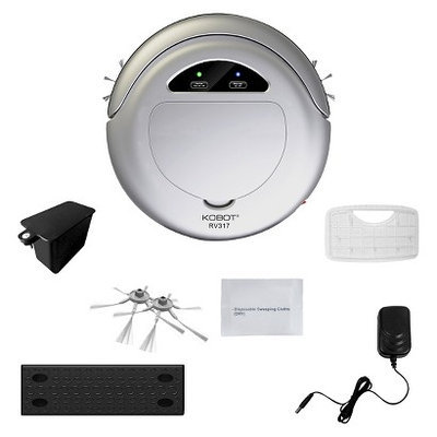 KOBOT RV317 Robotic Vacuum & Hard Floor Cleaner - Silver