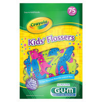 Gum Brand GUM Crayola Kids' Flossers - 75 Count