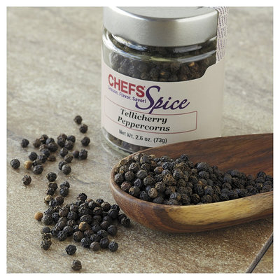 Chefs Spice CHEFS Tellicherry Black Peppercorns, Whole, 2.6-ounce - 2.6-oz.