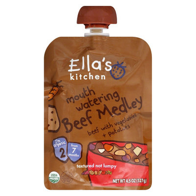 Ella's Kitchen Stage 2 Beef Medley with Vegetables & Potatoes Organic Baby Food - 4.5oz (6 Pack)