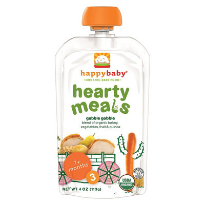 Happy Baby Organic Hearty Meals, Gobble Gobble - 4oz (8 Pack)