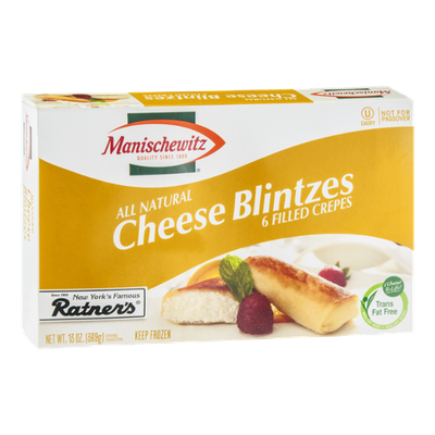 Manischewitz Blintzes Cheese All Natural - 6 CT