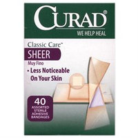 Curad CUR47318 Classic Care Sheer Bandages - 40 Assorted Sizes