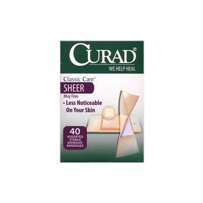 Curad CUR47318 Classic Care Sheer Bandages - 40 Assorted Sizes