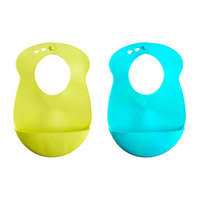 Tommee Tippee Explora Easi-Roll Bibs - Blue/Green - 2 ct