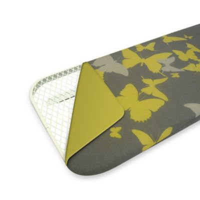 Reversible Ironing Board Cover in Yellow/Yellow Butterflies