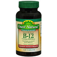 Finest Natural Vitamin B-12 2000mcg Timed Release Tablets