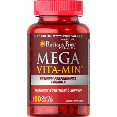 Puritan's Pride Mega Vita-Min Multivitamin-100 Caplets