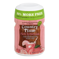 Country Time Pink Lemonade Sugar Sweetened Powdered Soft Drink Cannister
